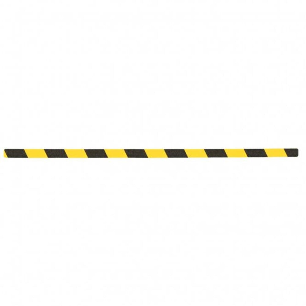 Mehlhose m2-Antirutschbelag™ Warnmarkierung, 10 Stk LxB 800 x 25 mm, gelb-schwarz