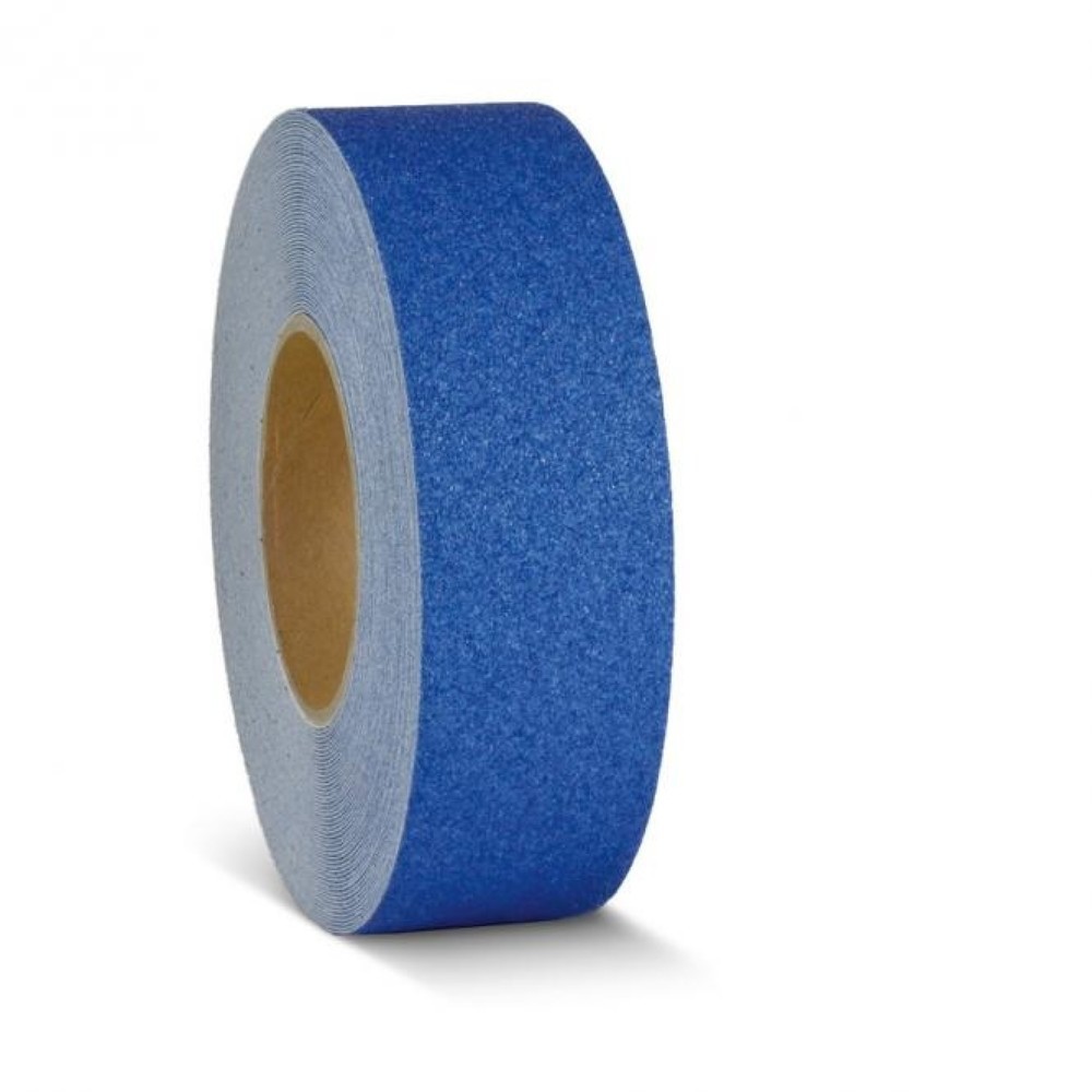 Mehlhose m2-Antirutschbelag™ Warnmarkierung, Rolle, Breite 50 mm, blau