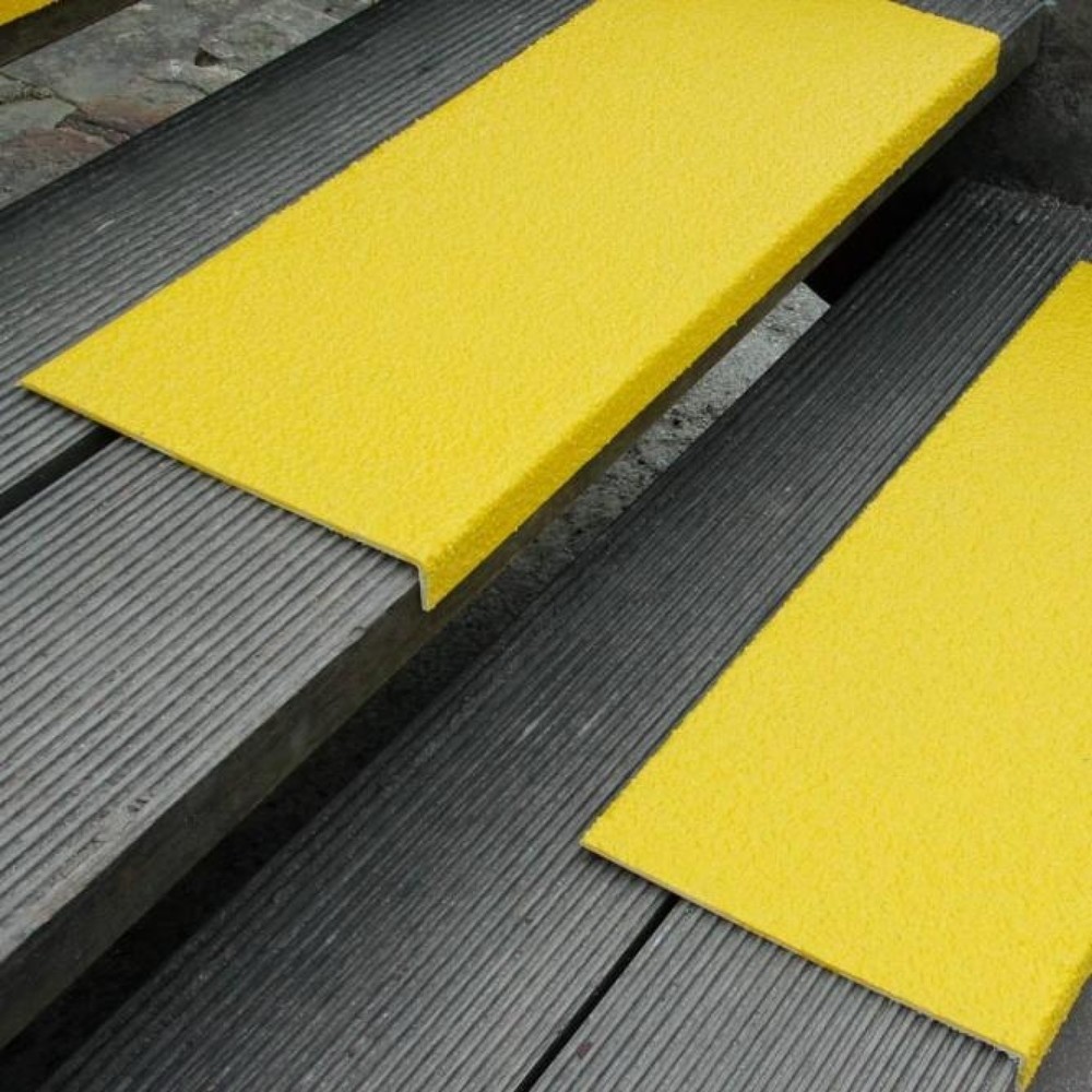 Mehlhose Kantenprofil aus GFK Extra Stark, gelb, Länge 800 mm