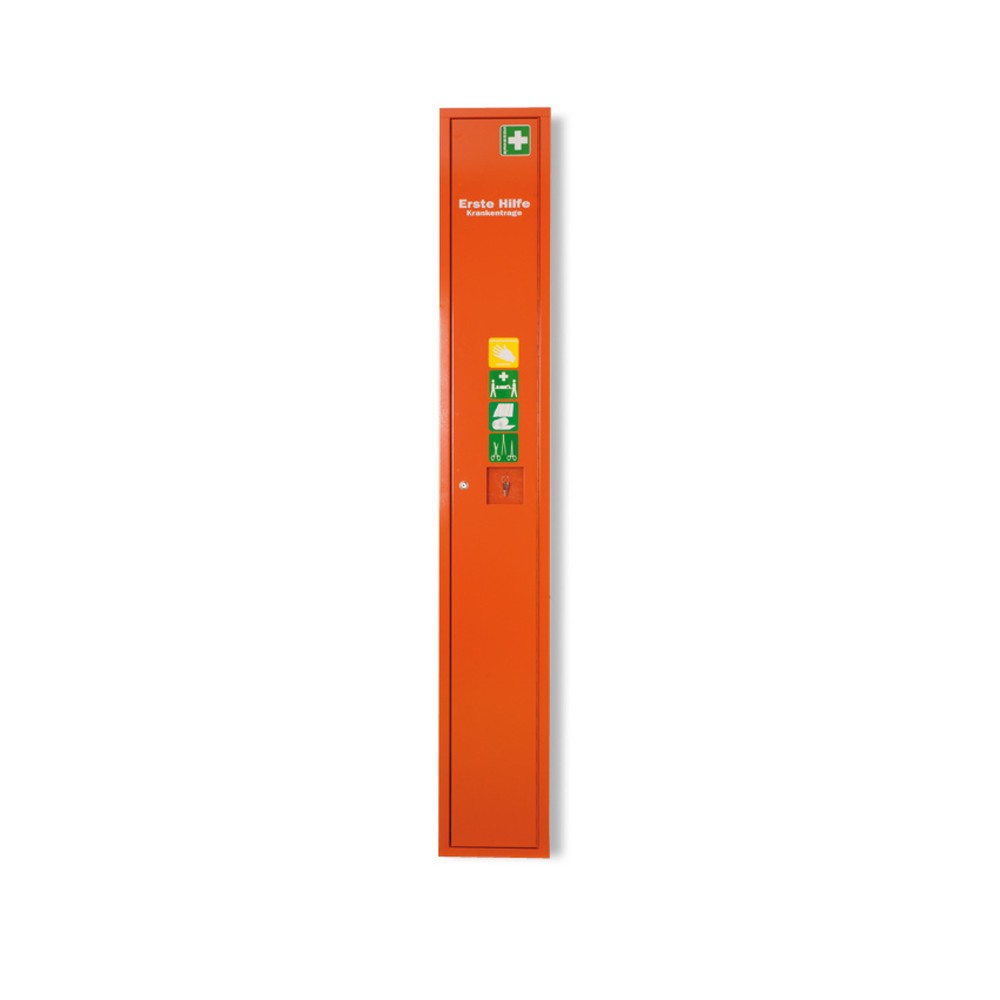 SÖHNGEN® Stehschrank SAFE für Erste-Hilfe-Trage, leer, orange