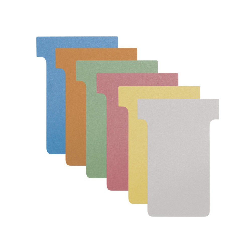T-Card, unbedruckt, Medium, blau, 100 Stk/VE
