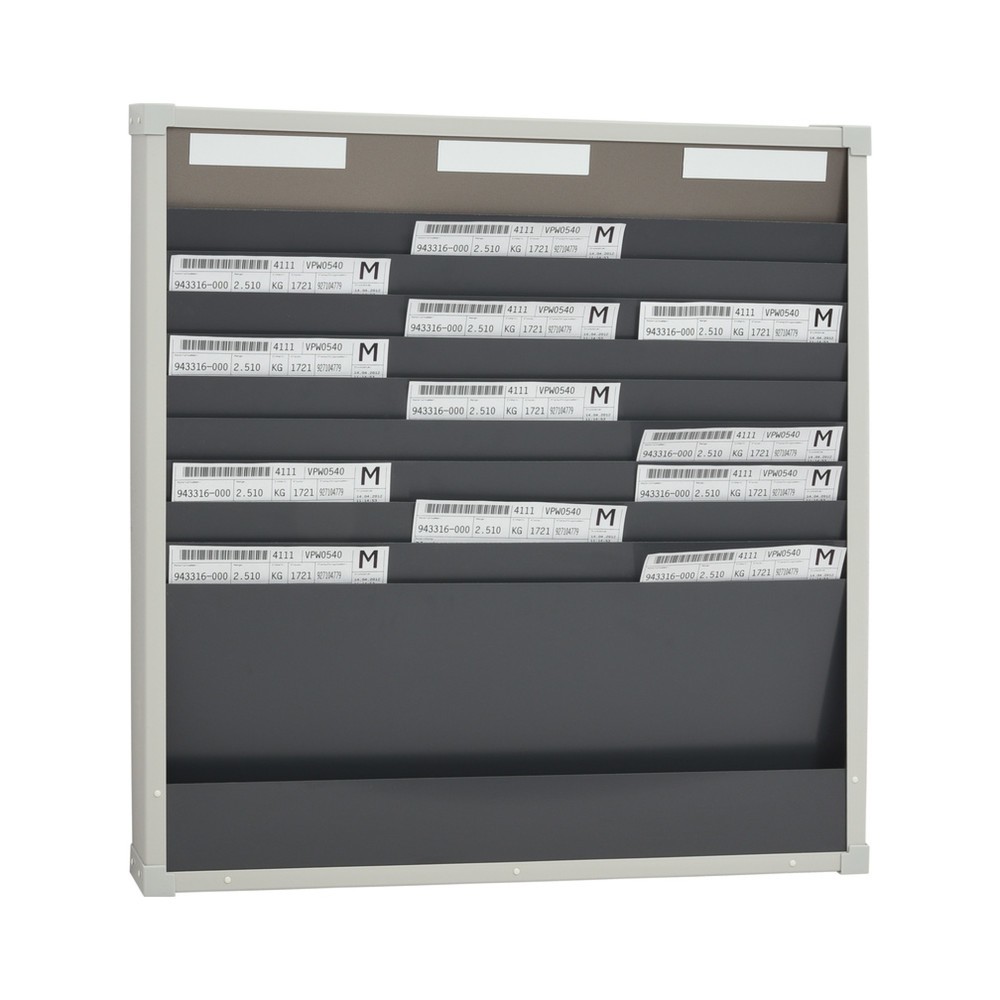 EICHNER Karten-Sortiertafel, 3 Reihen je 10 Fächer, HxB 750 x 720 mm
