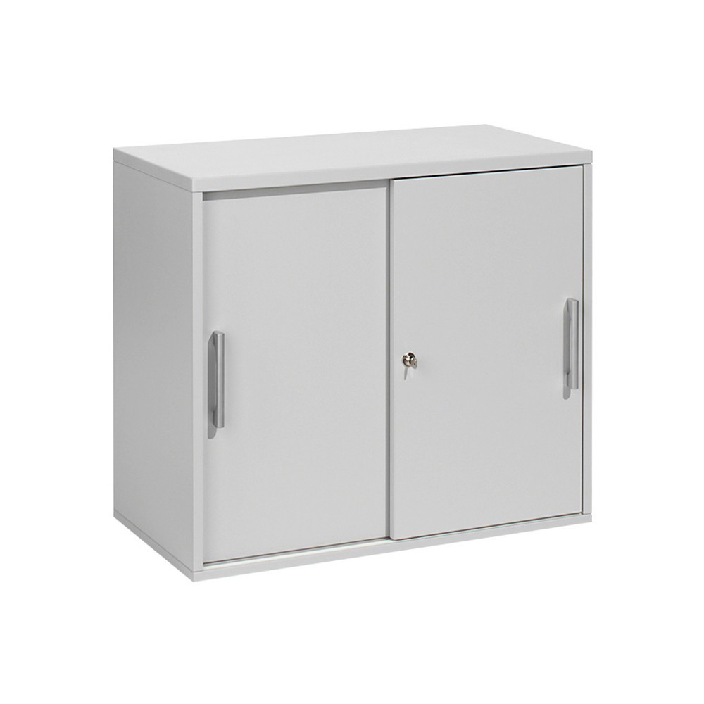 Anstell-Schiebetürschrank Profi, Breite 800 mm, lichtgrau