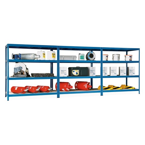 Komplettpaket Weitspannregal, 3 Felder