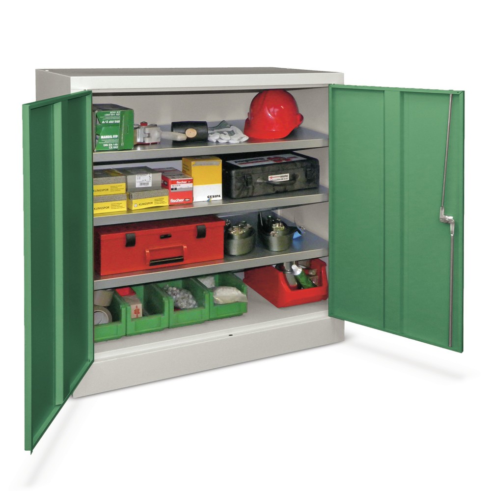 PAVOY Beistellschrank mit 3 Fachböden, HxBxT 1.000 x 1.000 x 500 mm, enzianblau, enzianblau