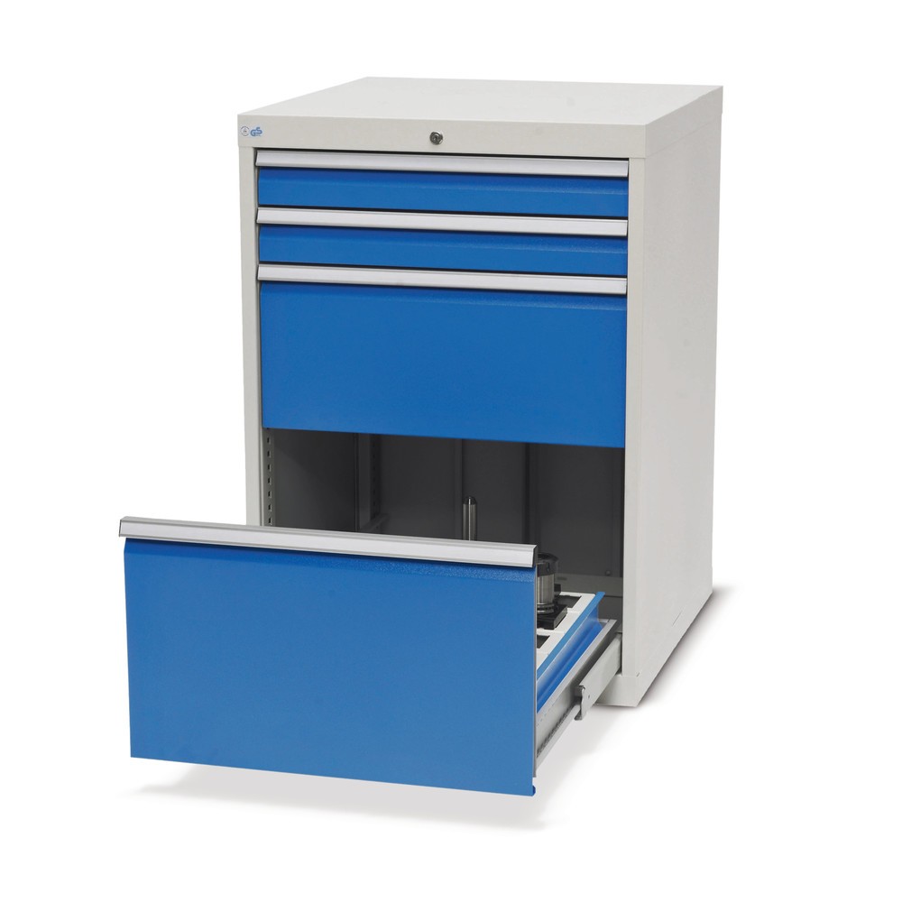 Bedrunka+Hirth Schubladenschrank für CNC-Werkzeuge, 1 Schublade, HxBxT 1.019 x 705 x 736 mm, Werkzeugeinsatz HSK A40 (20 Stück)