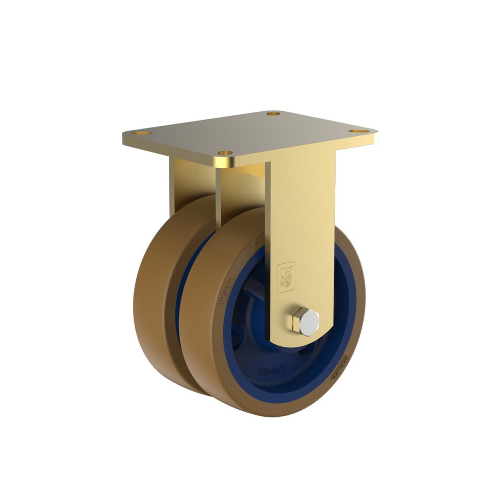 Wicke Schwerlast-Bockrolle Topthane® PU, Ø x Breite 160 x 50 mm, TK 300 kg