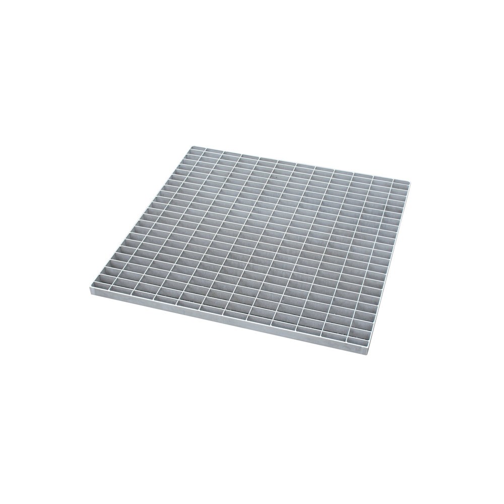 Gitterrost aus Edelstahl für Bauer® Auffangwanne, BxT 800 x 800 mm, 1x 200 l