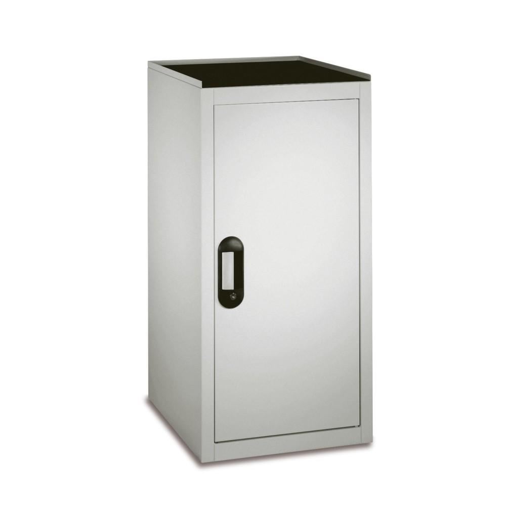 C+P Chemikalienschrank Acurado, 2 verzinkte Auffangwannen, HxBxT 1.000 x 500 x 500 mm, lichtgrau, rubinrot
