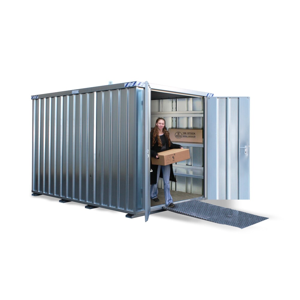 BOS® Materialcontainer, verzinkt, HxBxT 2.445 x 2.300 x 3.100 mm