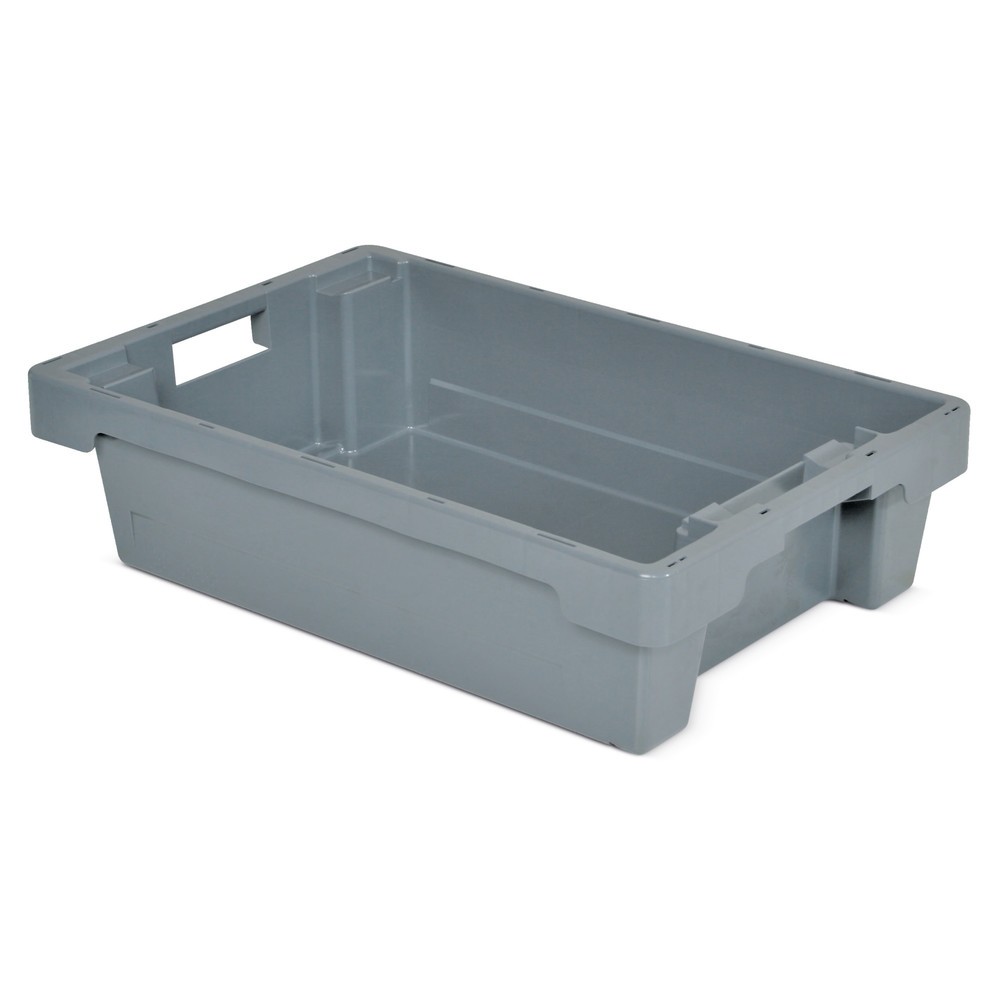 Eurobox, Wände + Boden geschlossen, 25 Liter, grau