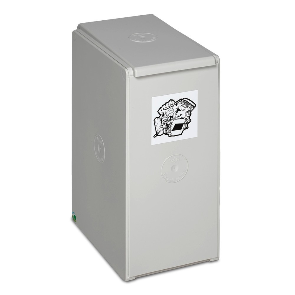 VAR® Wertstoffsammler, 40 Liter, Deckel lichtgrau