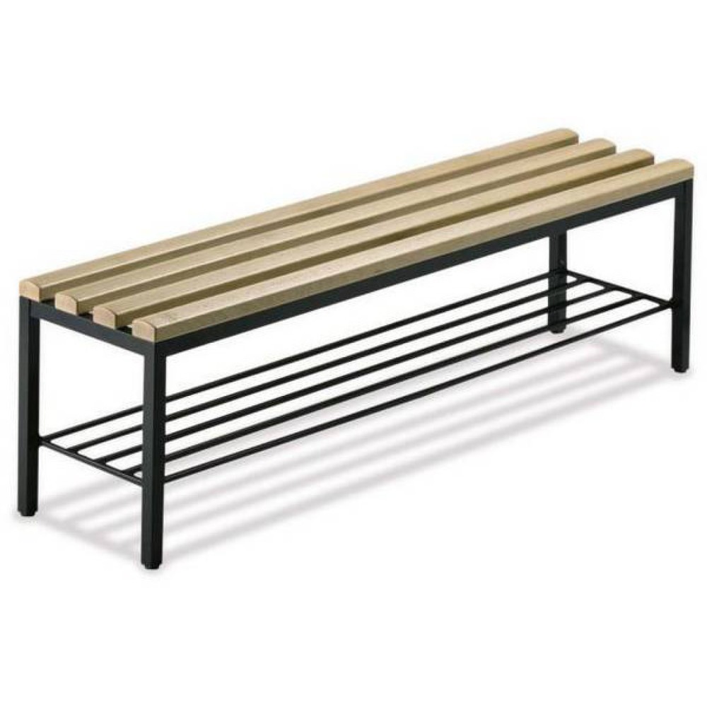 C+P Umkleidesitzbank Premium, Länge 1.960 mm, mit Schuhrost