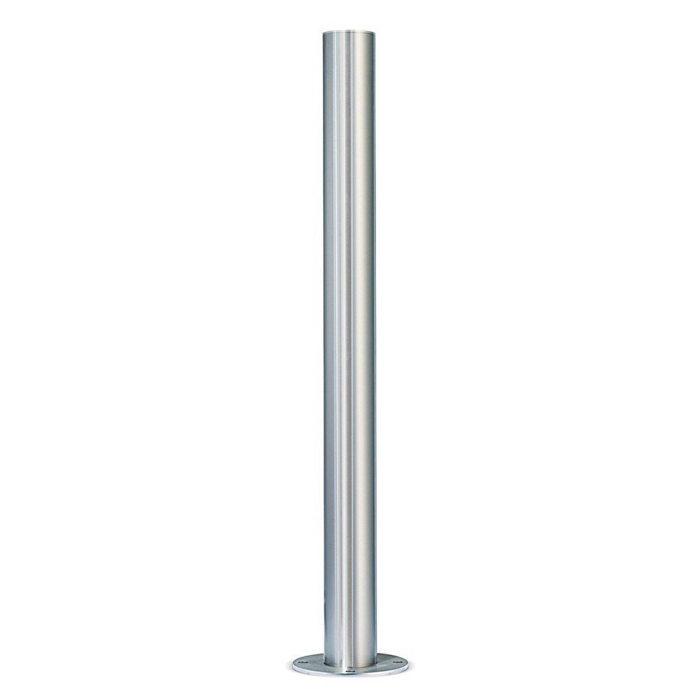 URBANUS Edelstahl-Sperrpfosten, herausnehmbar, Rundrohr Ø 102 mm mit Flachkopf, Feuerwehr-Dreikant