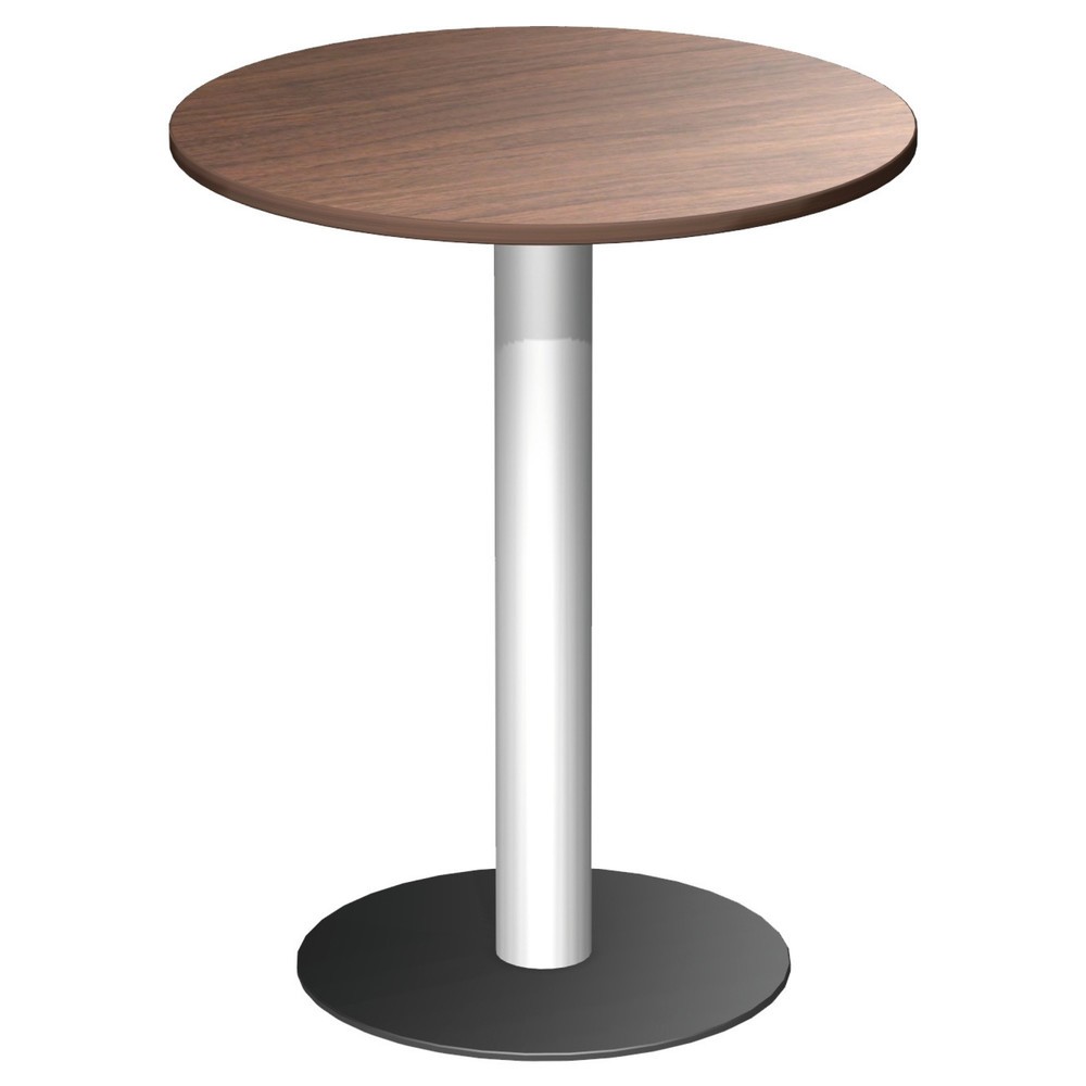 Geramöbel Säulentisch mit Tellerfuss, ØxH 900 x 1.100 mm, lichtgrau