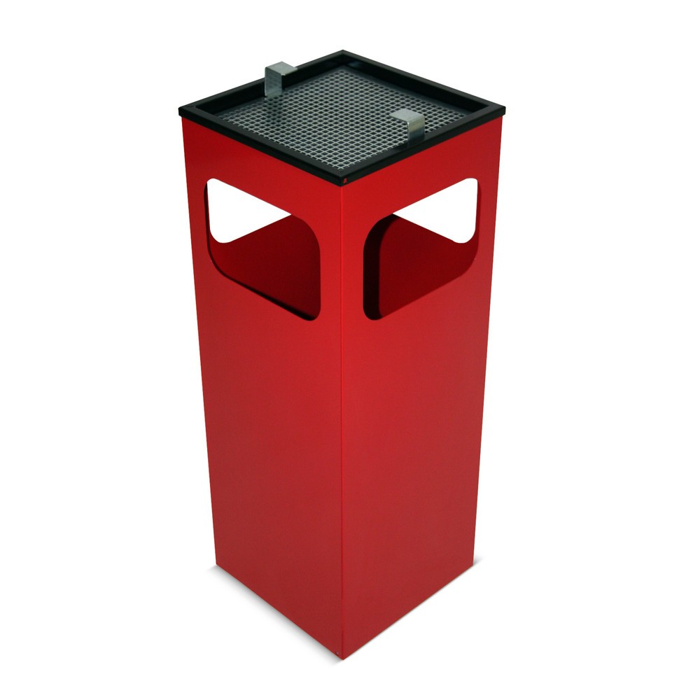 TKG Ascher-Abfall-Kombination KUBA, 15 Liter, rot