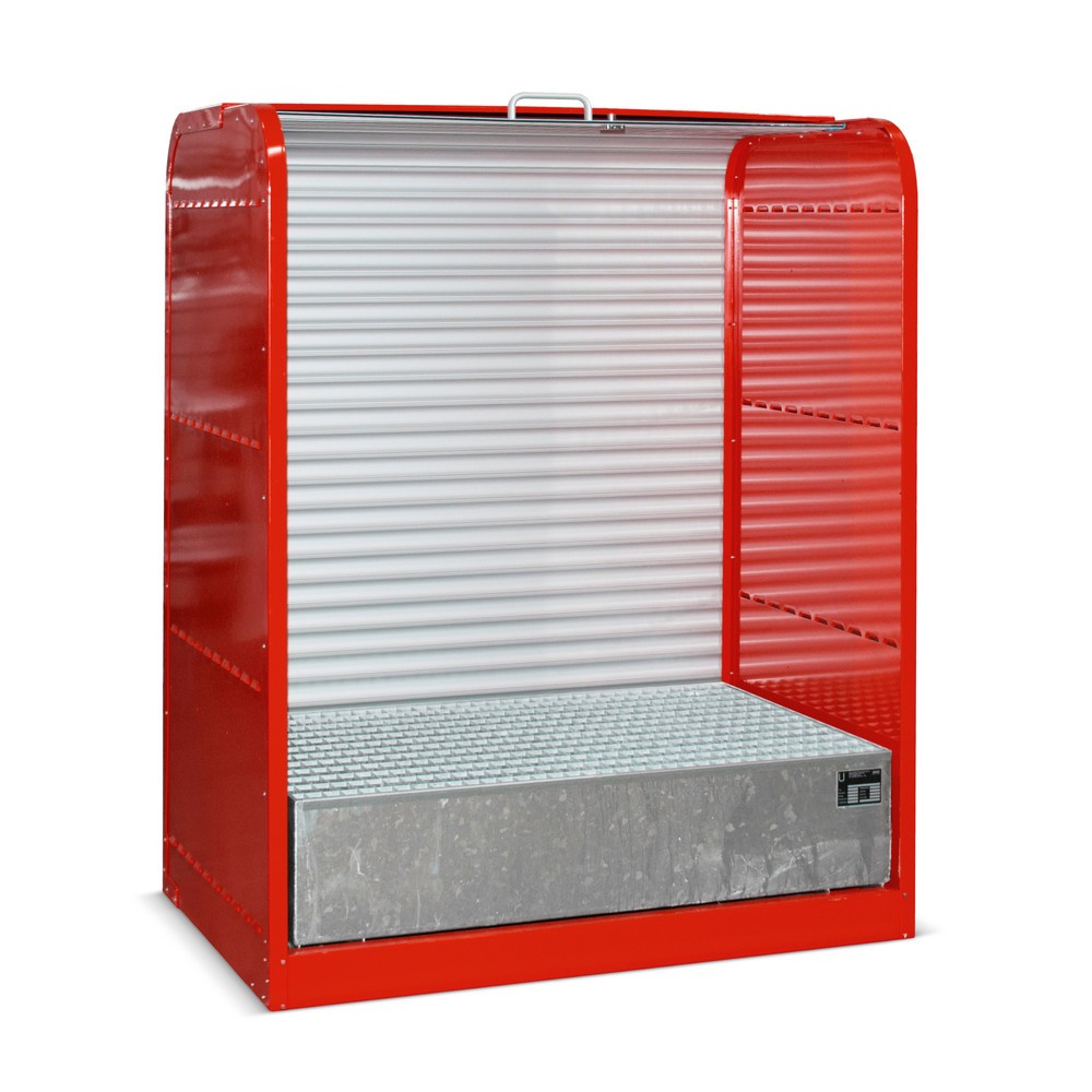 Bauer® Gefahrstoff-Rollladenschrank RSG1, inkl. Auffangwanne für 2x 200 l