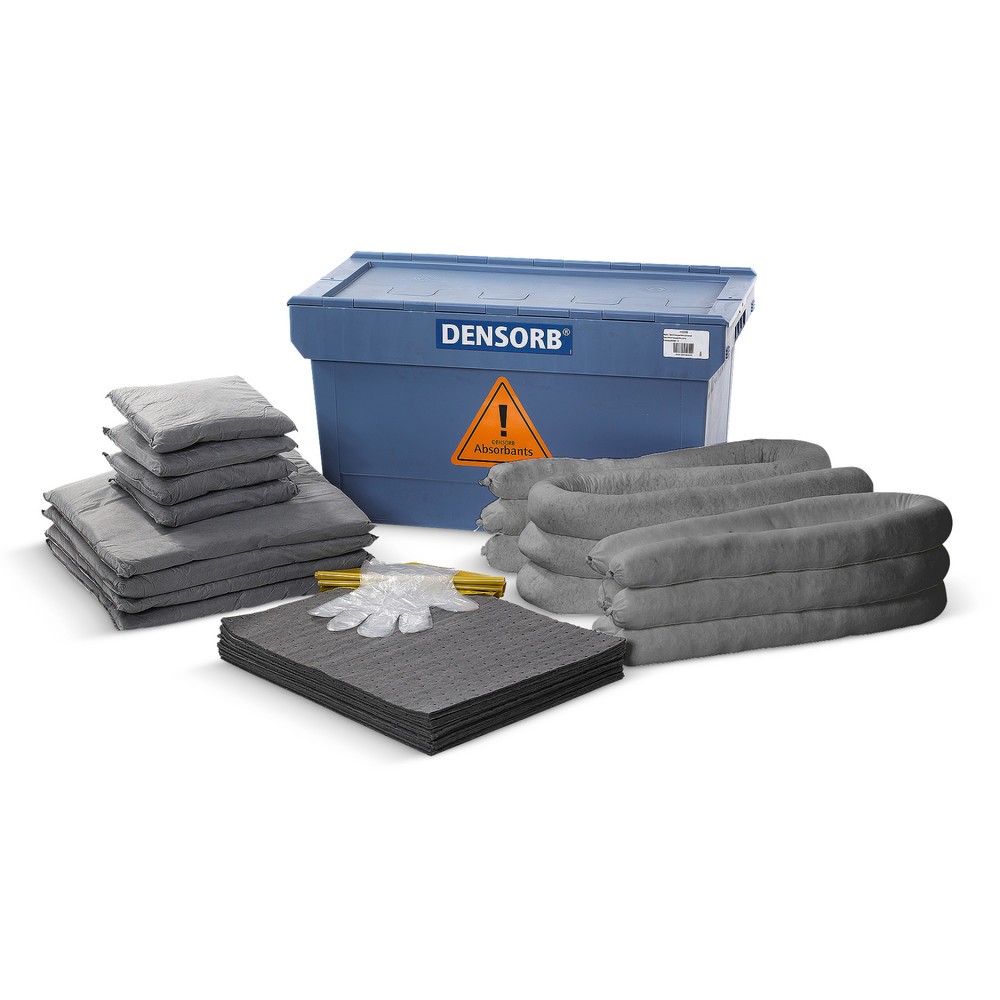 Nachfüll-Set für Notfall-Set in Transportbox, Chemikalien, Aufnahmekapazität 85 l