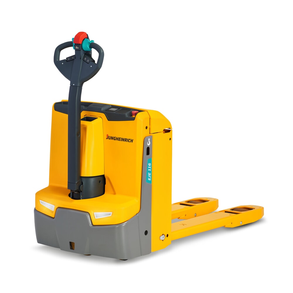 Jungheinrich™ Elektro-Hubwagen EJE 116, Tragfähigkeit 1600 kg, Gabellänge 1150 mm, ergonomische Bedienbarkeit (CH)