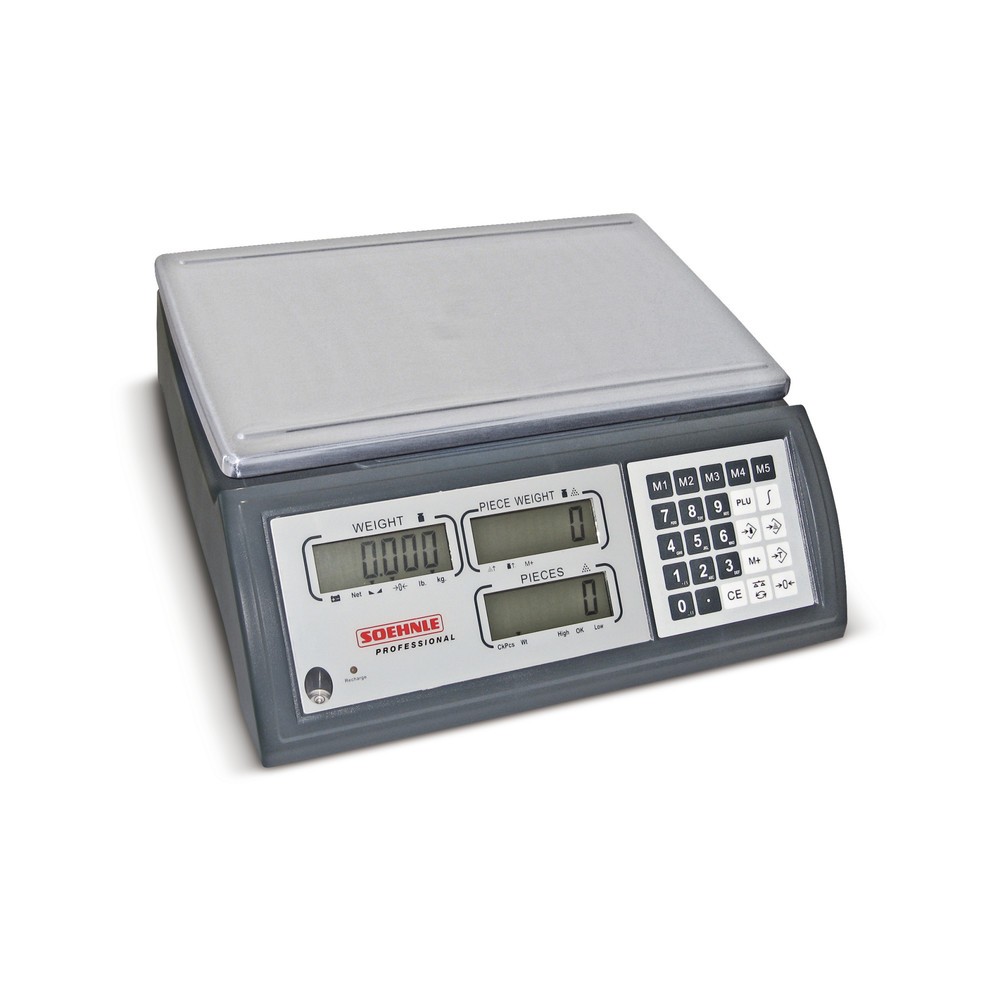 Zählwaage SOEHNLE, BxT 360 x 240 mm, Wägebereich max. 6 kg