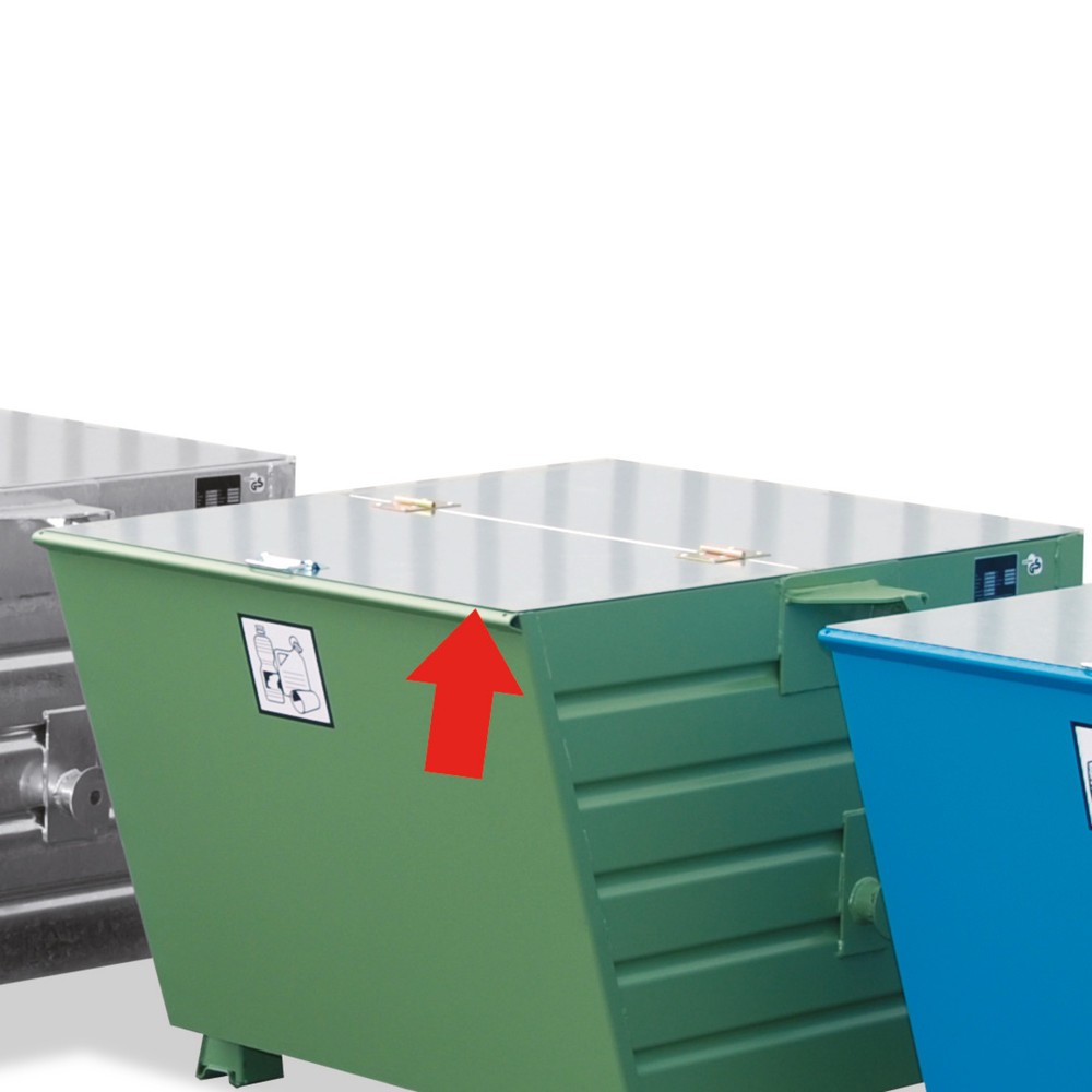Deckel für Bauer® stapelbare Kippbehälter, für Volumen 0,55 m³