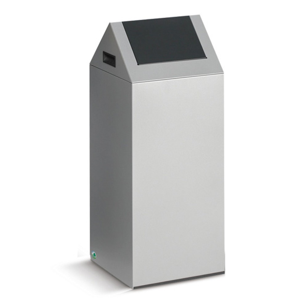 VAR® Wertstoffsammler, 60 Liter, selbstlöschend, Korpus lichtgrau, Deckel eckig/anthrazit