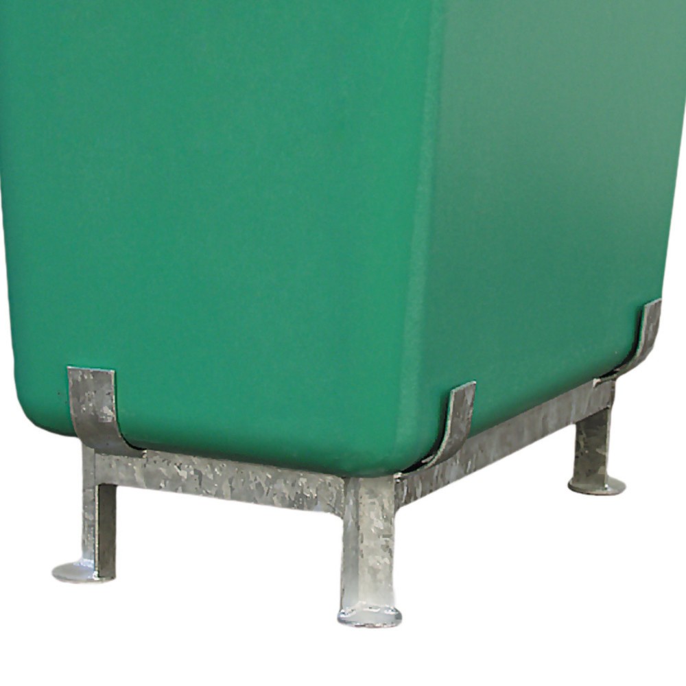 Fussgestell für CEMO Rechteckbehälter aus GFK, 200 l, Höhe 370 mm