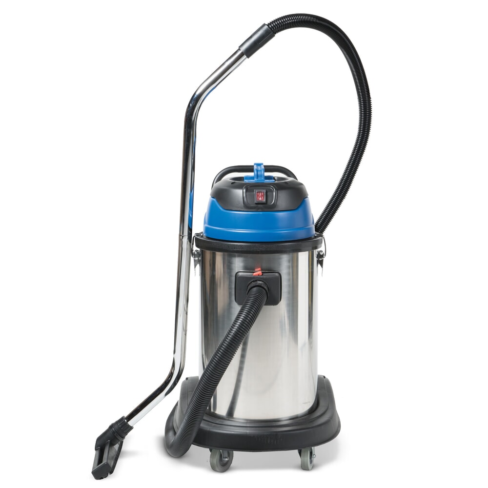 HEMMDAL Industriesauger, Nass-Trockensauger, Edelstahlbehälter, 1.500 W, 30 l, Kippfahrgestell, Schiebebügel