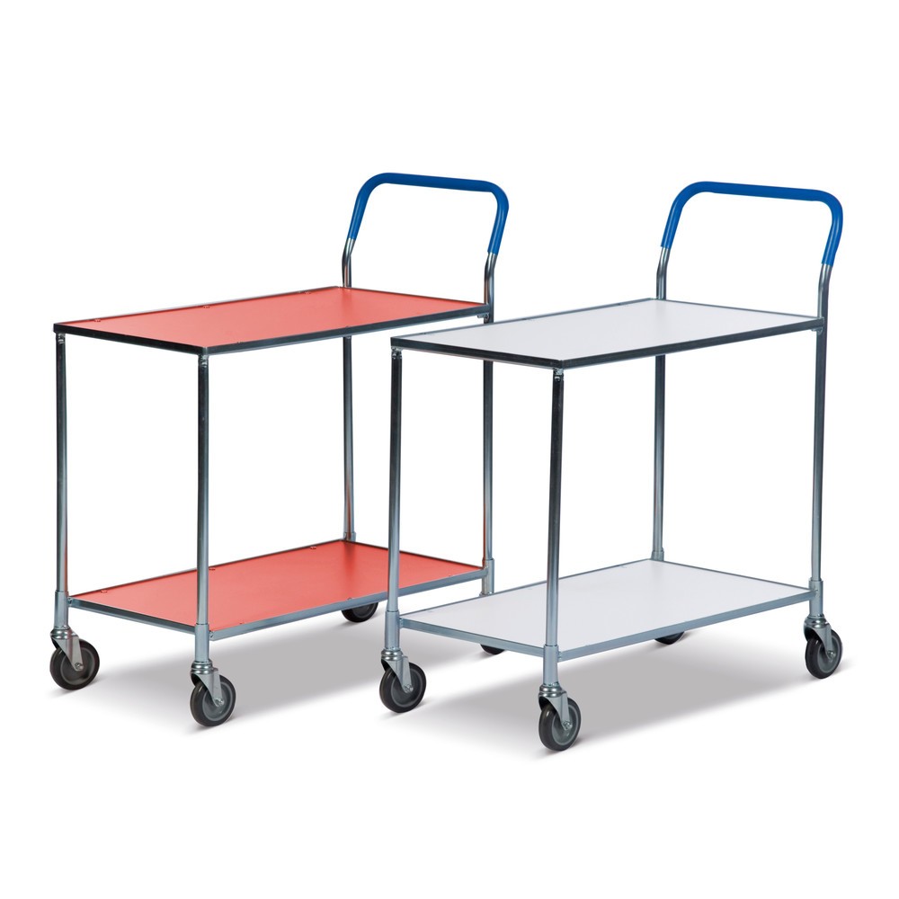 Kongamek Tischwagen mit Laminat-Böden, rot