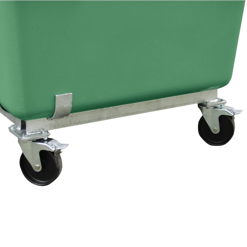 Fahrgestell für CEMO Rechteckbehälter aus GFK, 1.100 Liter, Höhe 810 mm