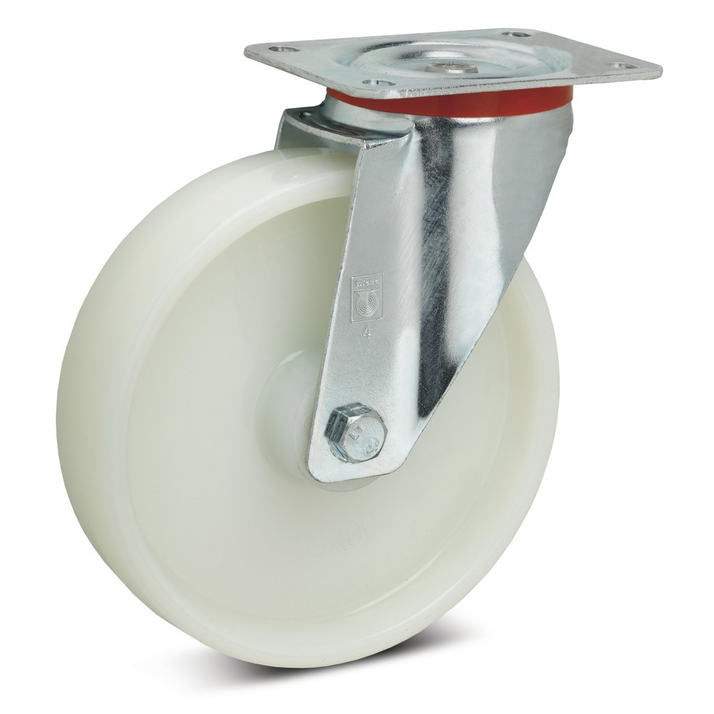 Wicke Lenkrolle Polyamid, spurlos, Ø x Breite 80 x 35 mm, TK 150 kg