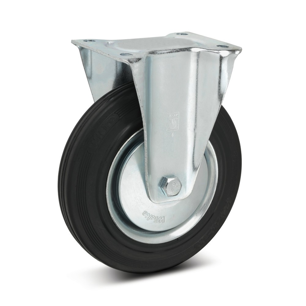 Wicke Bockrolle Vollgummi, Ø x Breite 100 x 30 mm, TK 70 kg