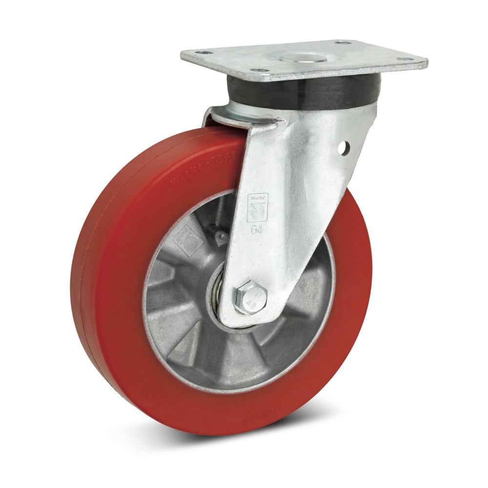 Wicke Lenkrolle Topthane® Soft-PU, Ø x Breite 125 x 50 mm, TK 390 kg