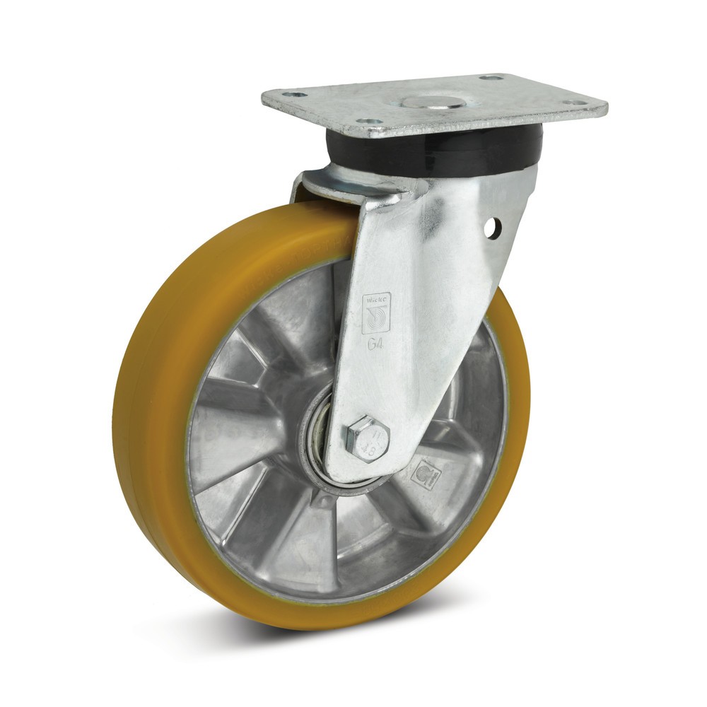 Wicke Lenkrolle Topthane® PU, Ø x Breite 100 x 40 mm, TK 360 kg