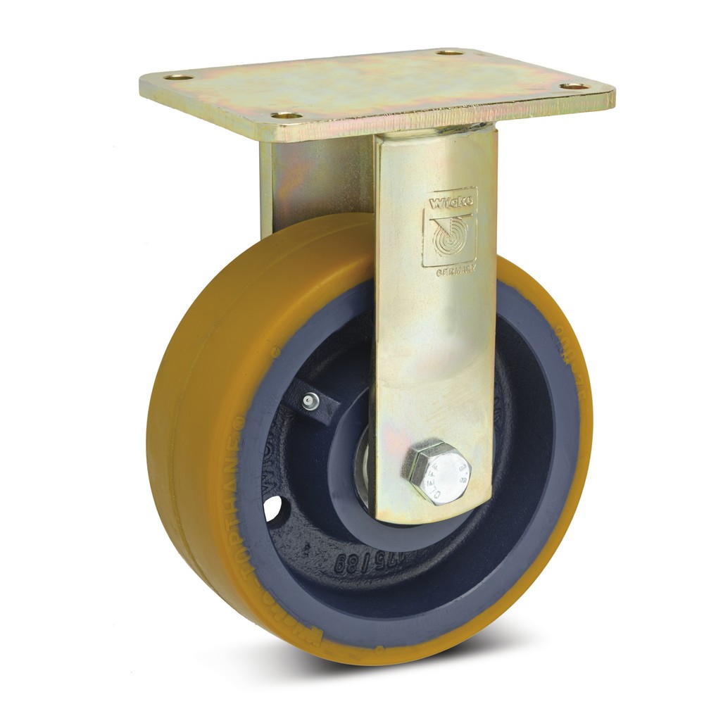 Wicke Schwerlast-Bockrolle PU Premium, Ø x Breite 200 x 75 mm, TK 1.350 kg