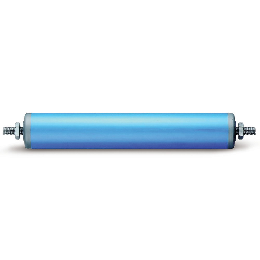 BS ROLLEN Tragrolle für Rollenbahnen, Kunststoff, Federachse, Ø 40 mm, Länge 200 mm, TK 10 kg