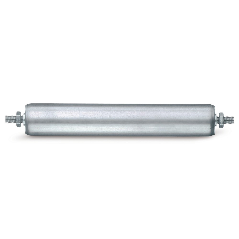 BS ROLLEN Tragrolle für Rollenbahnen, Stahl, Aussengewinde, Ø 60 mm, Länge 400 mm, TK 240 kg