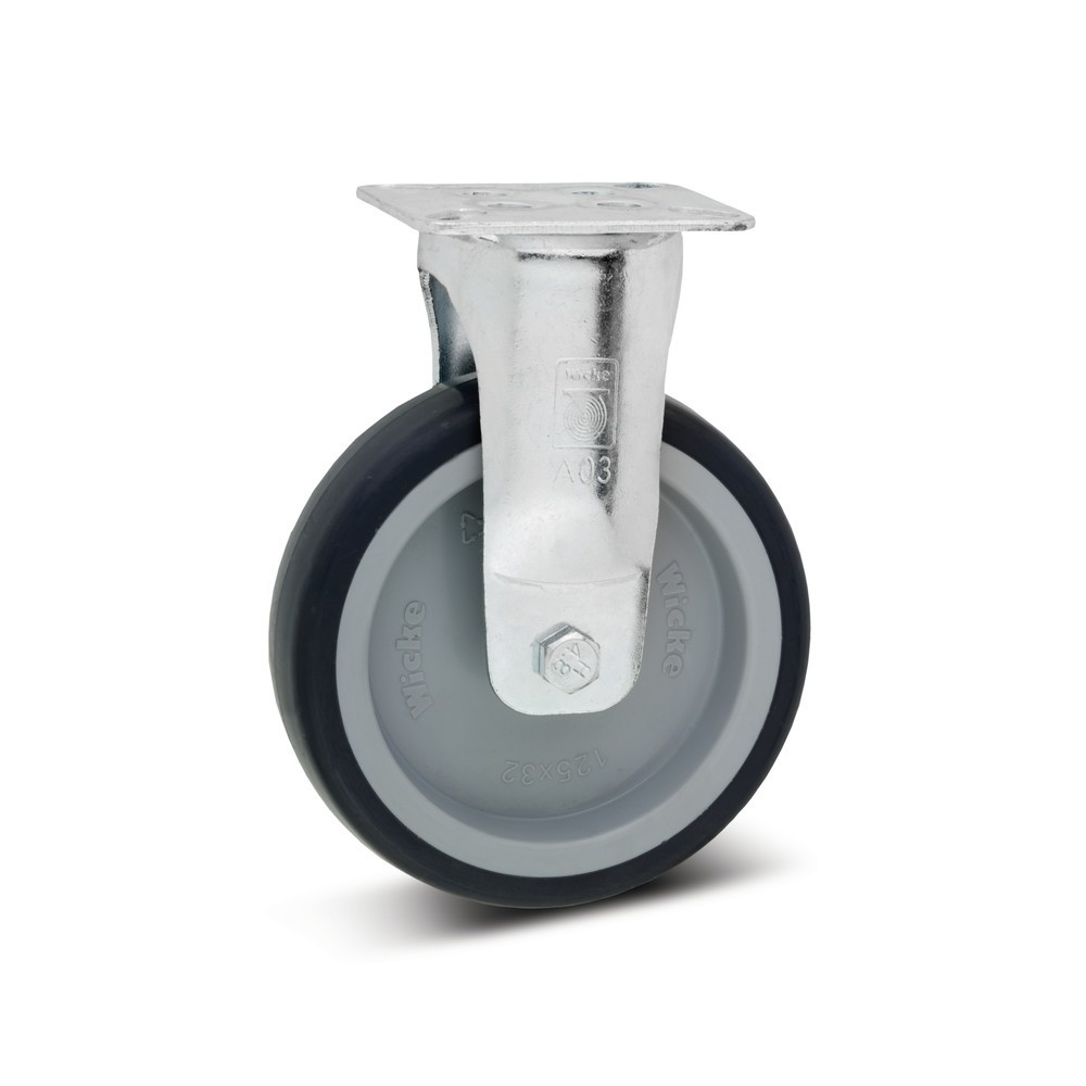 Wicke Apparaterolle TPU, Bockrolle, spurlos, Ø x Breite 100 x 32 mm, TK 100 kg