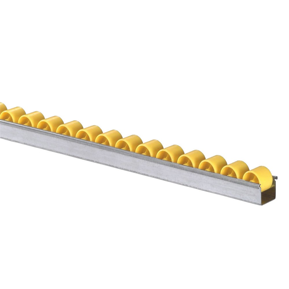 BS ROLLEN Röllchenschiene, langlebige Kunststoffröllchen für leichte Lasten, TK pro Rolle 6 kg, Teilung 50 mm