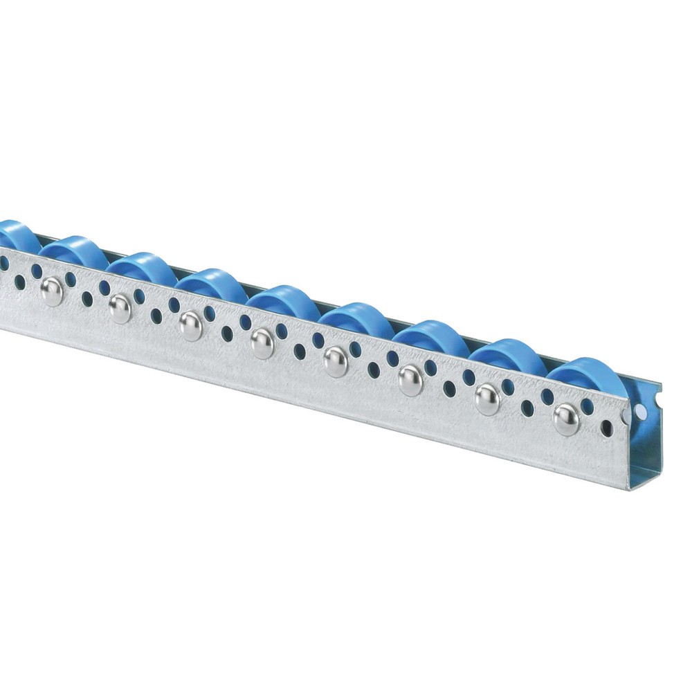 BS ROLLEN Universal-Rollenschiene, Kunststoffrollen, vielseitige Anwendungen für mittlere Lasten, TK pro Rolle 10 kg, Teilung 100 mm