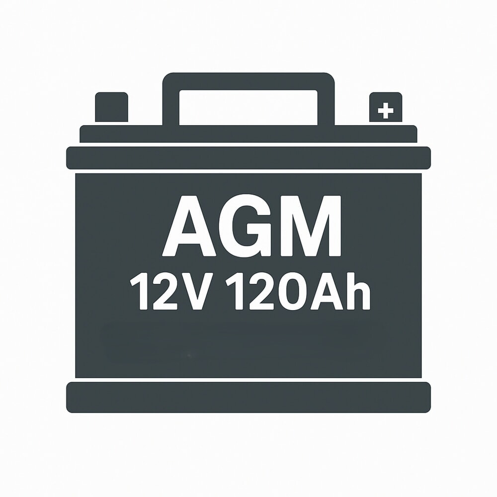 Ersatzbatterie für SIAT Stretchroboter BeeWrap+, wartungsfreie AGM-Batterie, 12 V / 120 Ah