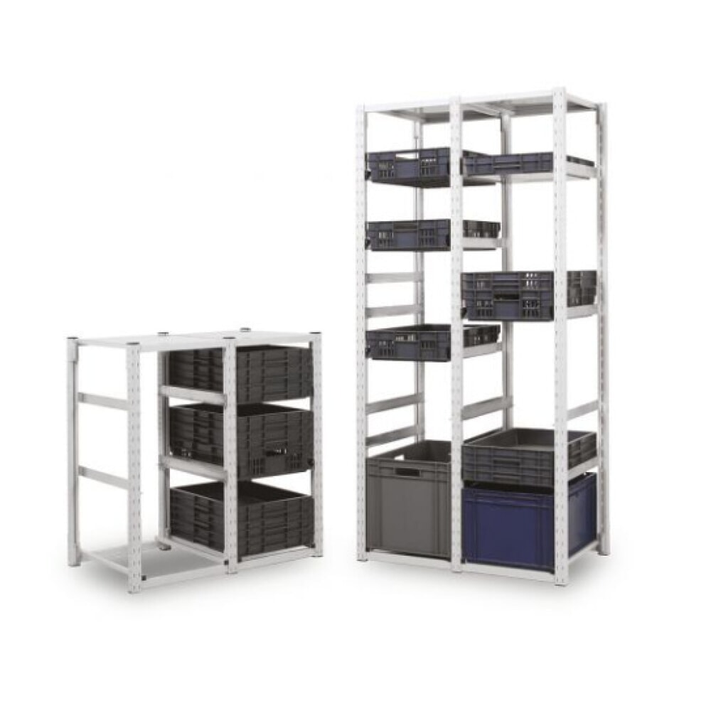 ManOrga Behälterregal für Euroboxen, GF, HxBxT 2.000 x 307 x 400 mm