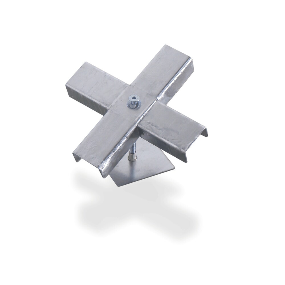 Kreuzverbinder für SAFE Flach-Auffangwanne aus Stahl, TK 6.500 kg/m²