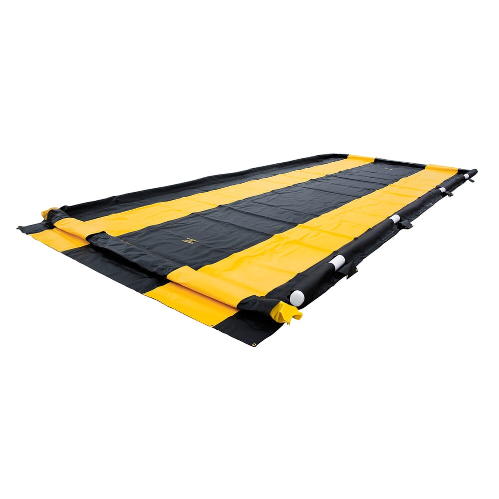 Justrite® Auffangwanne aus Polyester QuickBerm®, befahrbar, Kapazität 2.840 l