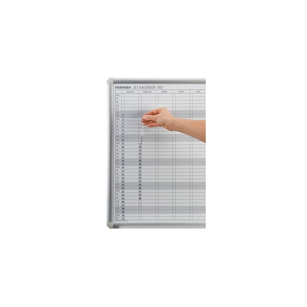 Datumsstreifen für FRANKEN Jahreskalender JetKalender, transparent, selbstklebend