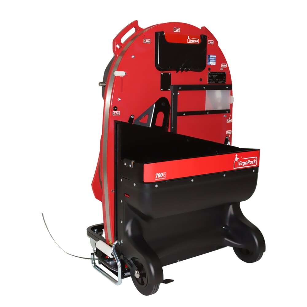 ErgoPack Palettenumreifungsmaschine E-conomy Line 700E, Palettenbreite mechanisch einstellbar, ohne Umreifungsgerät, Band 9–25 mm