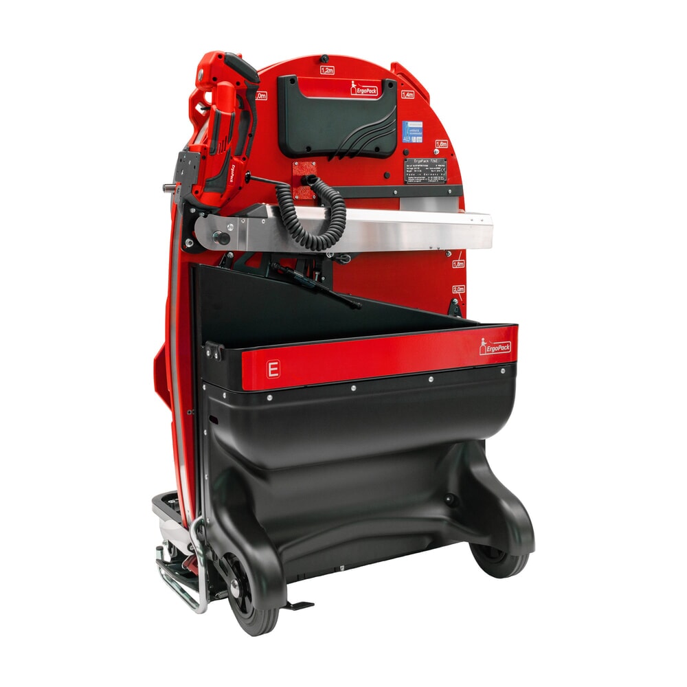 ErgoPack Palettenumreifungsmaschine E-conomy Line 726E, Palettenbreite mechanisch einstellbar, mit Umreifungsgerät, Band 12–16 mm, bis 2500N