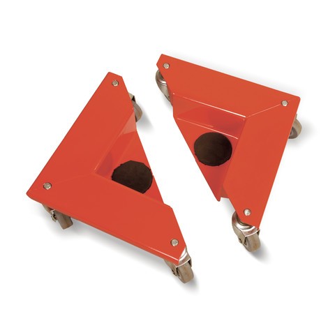 Wózki transportowe z kółkami skrętnymi z pełnej gumy