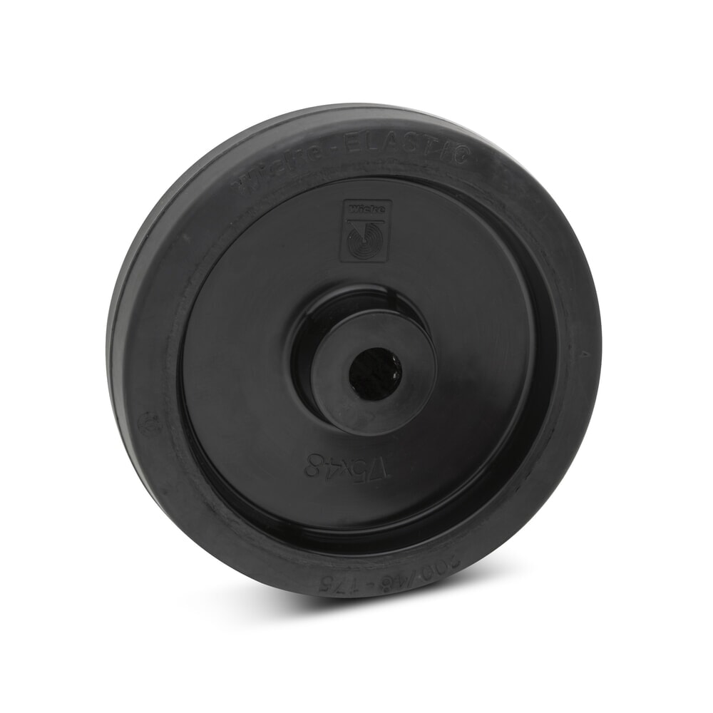 Wicke Elastik-Vollgummi-Rad, Rollenlager, ØxB 100 x 36 mm, TK 180 kg
