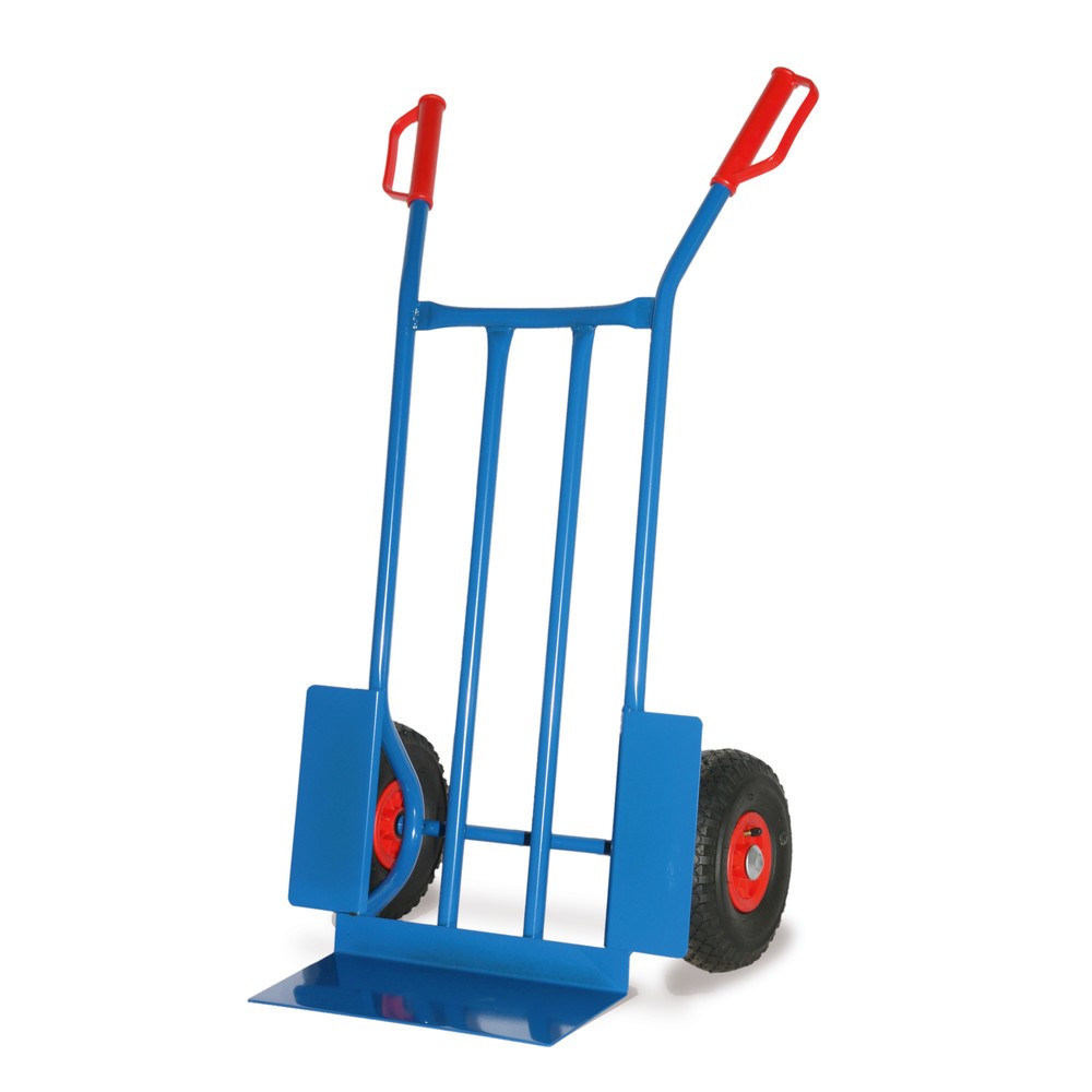Stahlrohr-Karre, Tragkraft 250 kg, Schaufel BxT 400 x 180 mm, Räder mit Schutzblechen